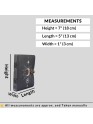 Celestial UV Print Genuine Leather Bound Grimoire Journal Black Cover Diary Book